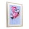 Stupell Industries Heart Balloons Celebration Framed Print Under Glass, design by Michael Willett